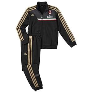 tuta nera e oro adidas